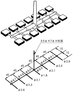 图12.多腔模具的流道平衡实例