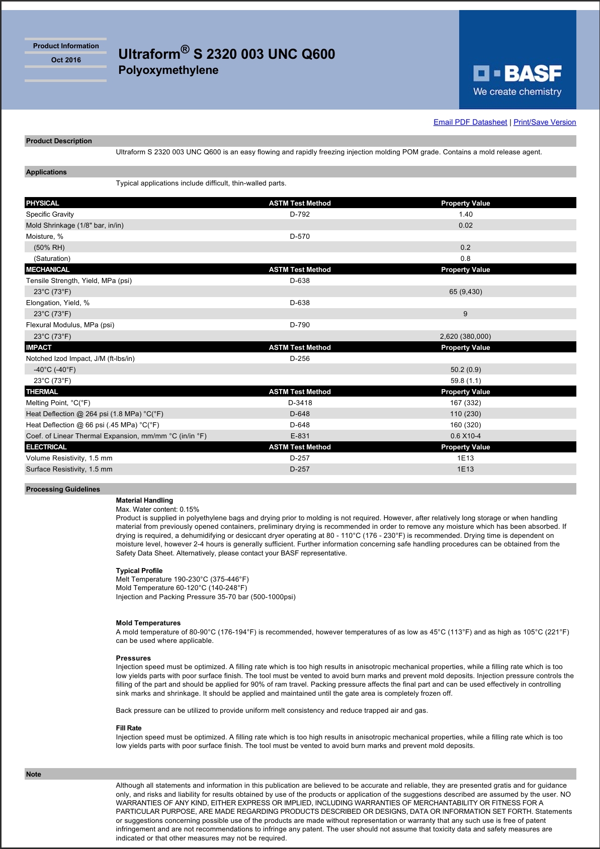 Ultraform® S 2320 003 UNC Q600 英文参数表