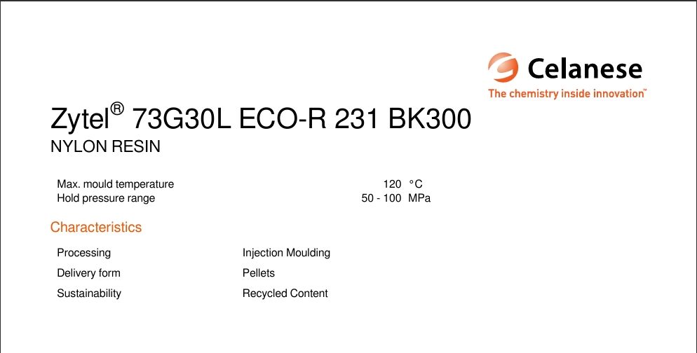Zytel® 73G30L ECO-R 231 BK300 英文说明书2